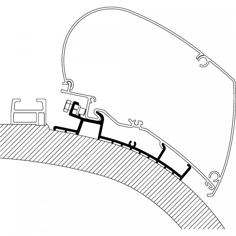 Product image 1 of the product “Adapter Carthago Chic bis Bj. 2014 zu TO Serie 6 und 9 ”